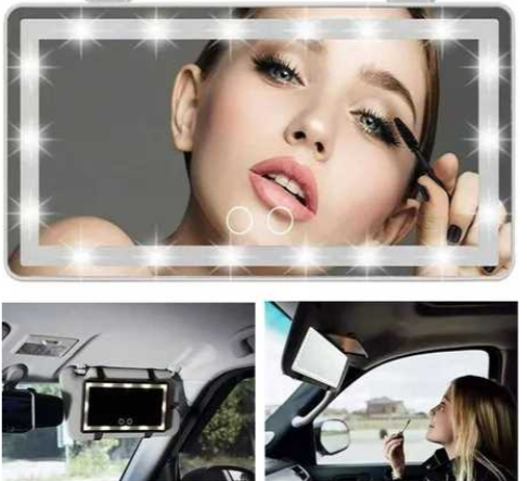 Miniatura 2 de ESPEJO CON LUZ LED PARA CARRO